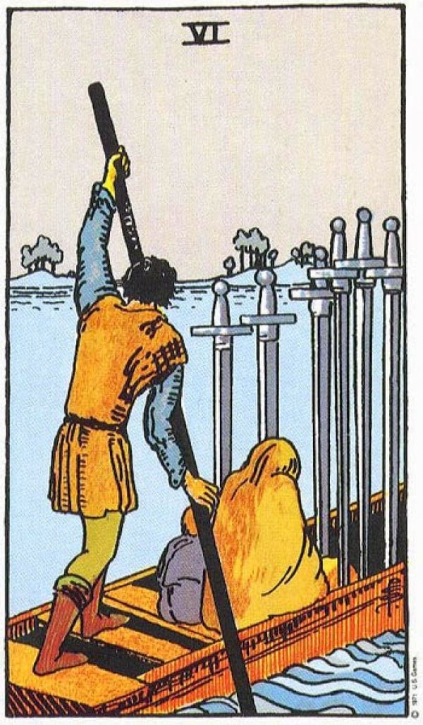  Images Tarot Six Of Swords